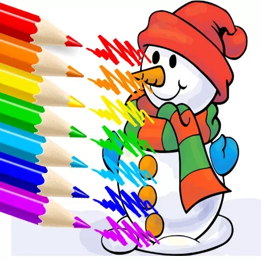 Colorful Winter: A Snowy Day Coloring Adventure