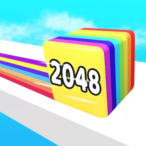 Jelly Merge Run: 2048 Parkour Puzzle